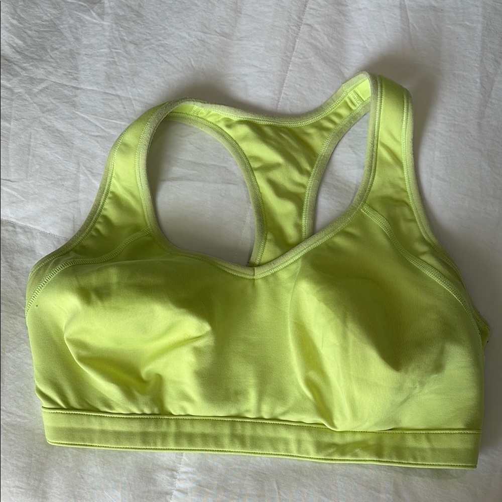 Vibrant Yellow High Impact Sports Bra